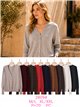Chaqueta de punto cuello pico con botones dorados