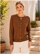 Giacca in maglia con bottoni dorati