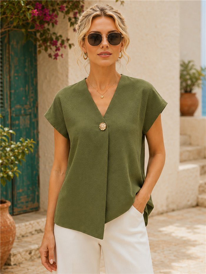 Giacca in maglia con bottoni effetto martellato