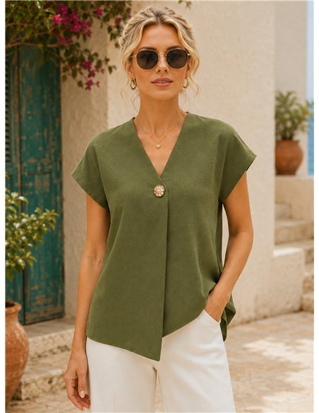 Giacca in maglia con bottoni effetto martellato