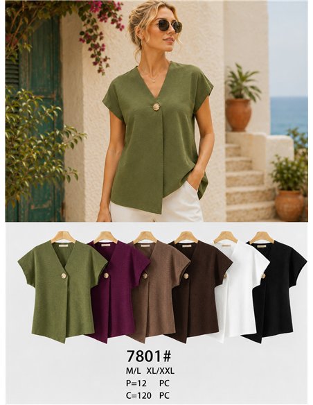 Giacca in maglia con bottoni effetto martellato