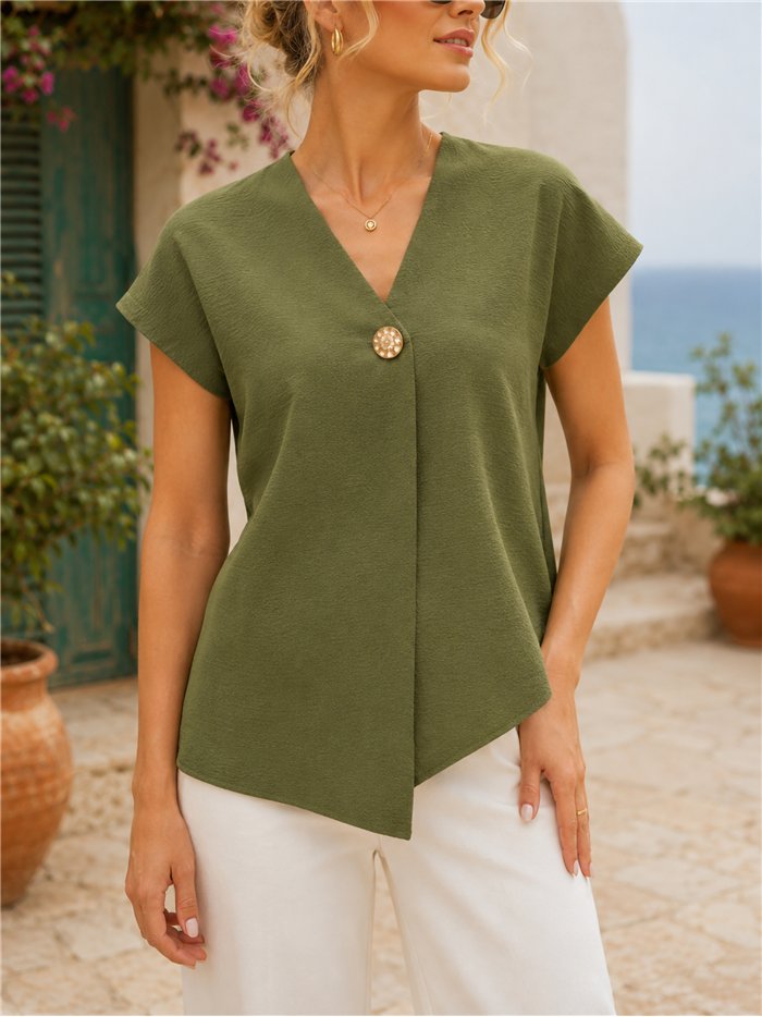 Giacca in maglia con bottoni effetto martellato