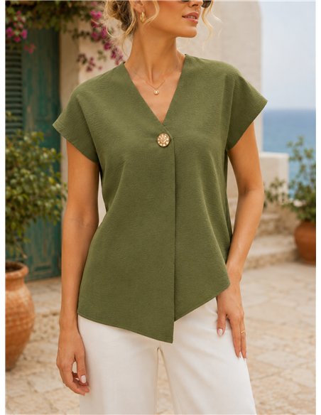 Giacca in maglia con bottoni effetto martellato