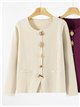 Cardigan con bottoni gioiello