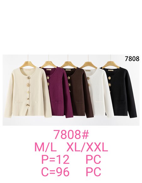 Cardigan con bottoni gioiello