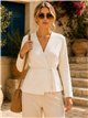 Cardigan avvolgente con cintura