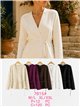 Cardigan avvolgente con cintura