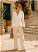 Cardigan avvolgente con cintura