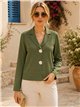 Blazer en maille à boutons effet martelé