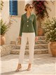 Blazer en maille à boutons effet martelé
