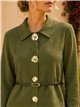 Ensemble veste en maille et pantalon large avec ceinture