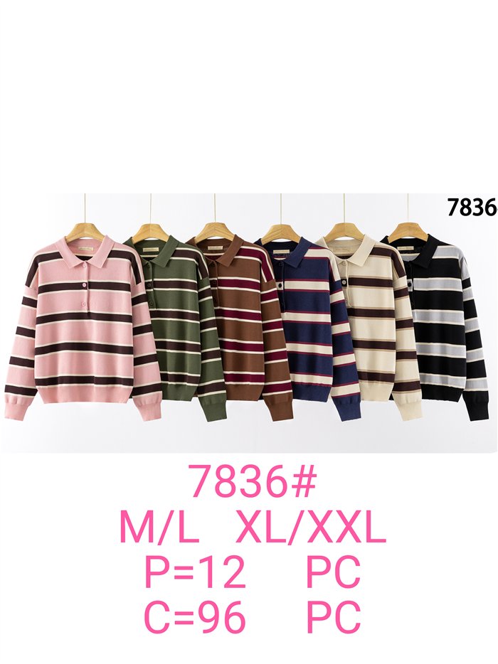 Jersey rayas cuello polo 