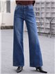 Jeans wide leg tachuelas