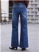 Jeans wide leg tachuelas