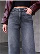 Jeans wide leg gris lavado