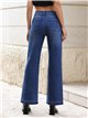 Jeans flare bajo desflecado