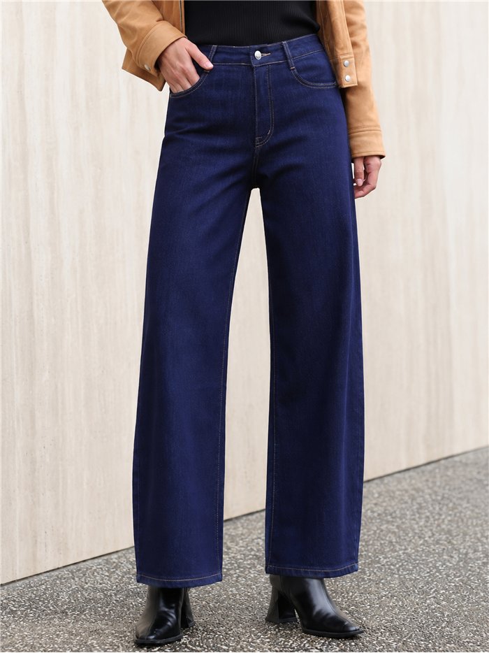 Dunkelblaue Ballonjeans