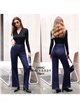 Jeans wide leg tachuelas
