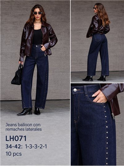 Jeans balloon tachuelas laterales 2