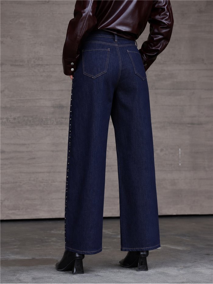 Jeans balloon tachuelas laterales