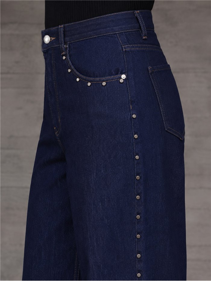 Jeans balloon tachuelas laterales