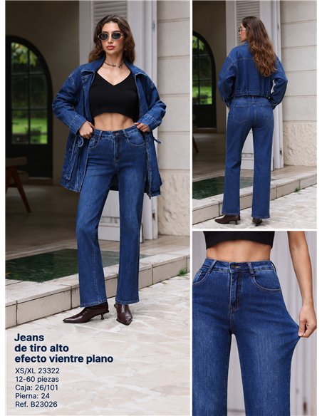 Straight fit tummy control jeans
