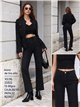 Black straight tummy control jeans