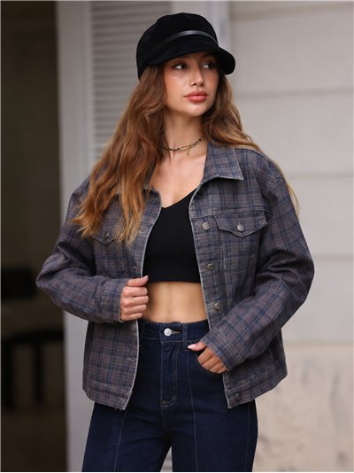 Chaqueta vaquera de cuadros