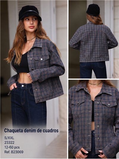 Chaqueta vaquera de cuadros 2