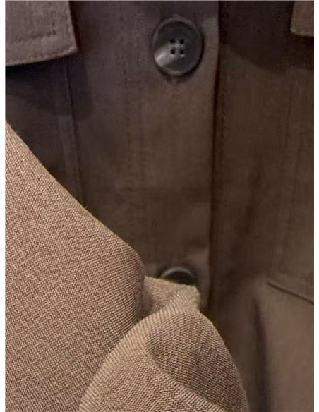 Vestido camisero midi con cinturón