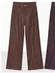 Pantalón wide leg efecto piel