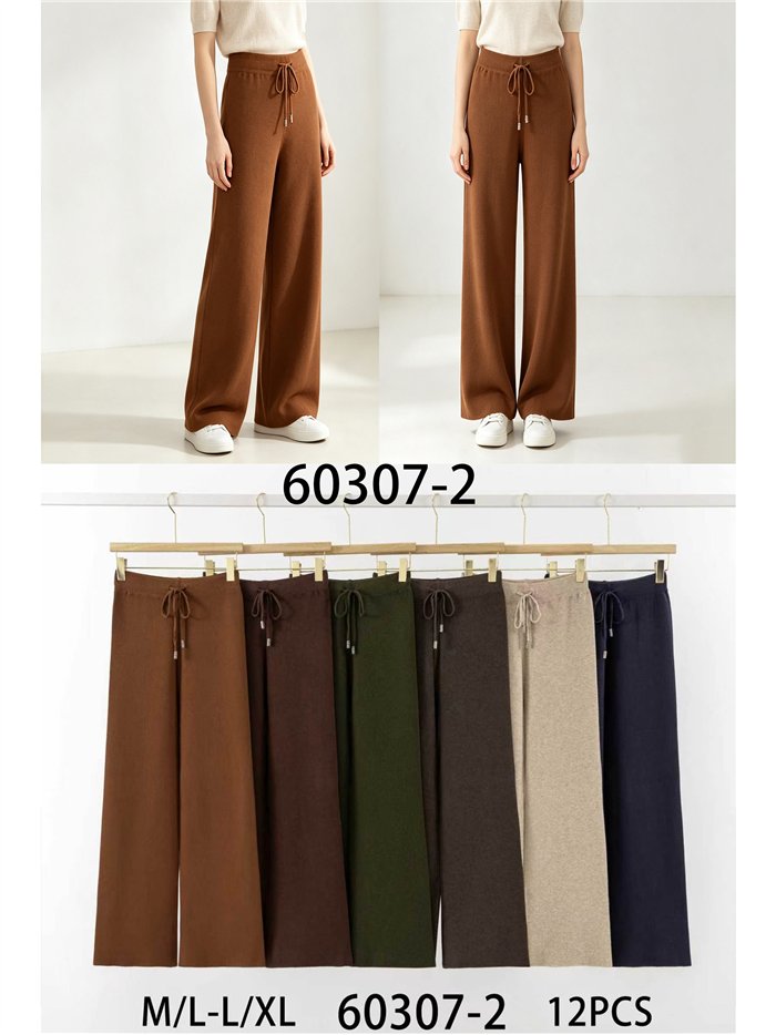 Pantalón punto wide leg