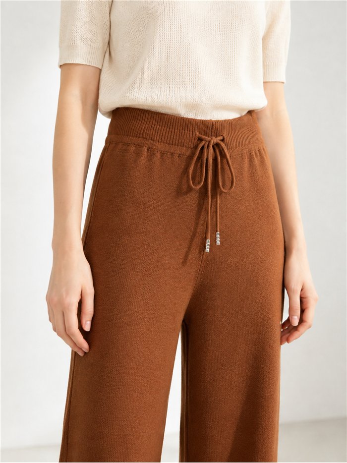Pantalón punto wide leg