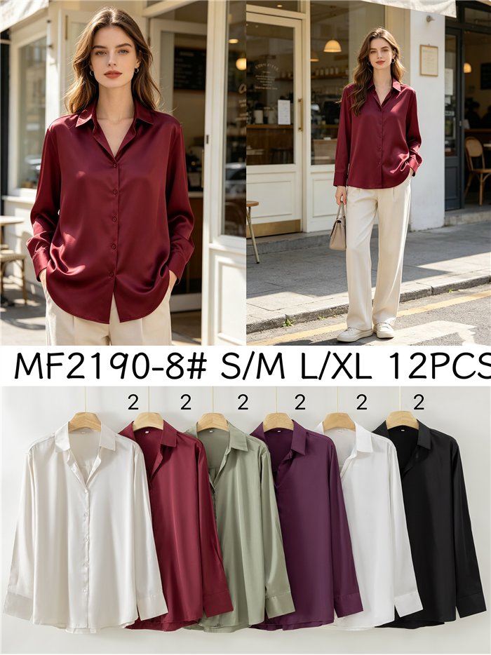 Camisa satinada fluida