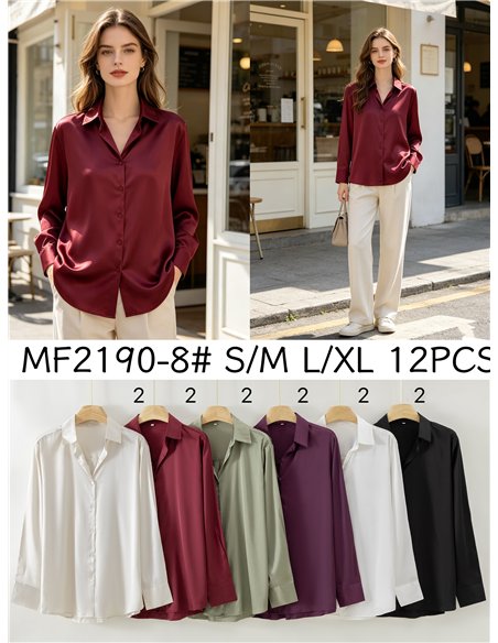 Camisa satinada fluida