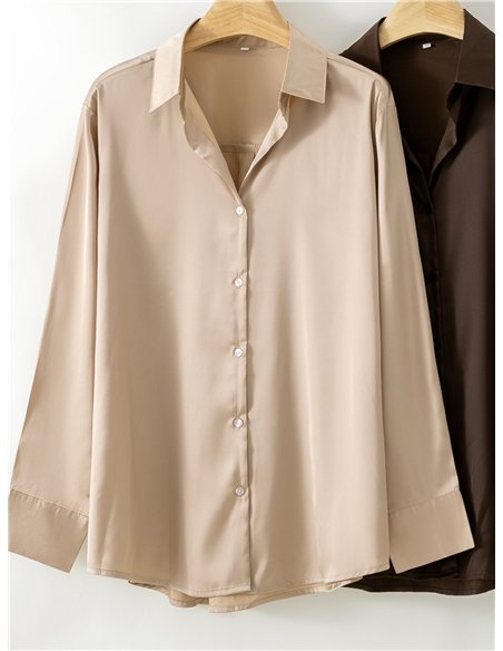 Camisa satinada fluida