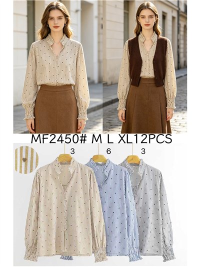 Blusa rayas corazoncitos de terciopelo 2