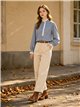 Camisa vichy con puntilla