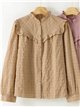 Camisa cuadros con volante