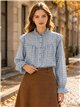 Blusa vichy con volantes