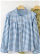 Blusa vichy con volantes
