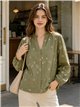 Camicetta ricamata con fiori e motivo paisley