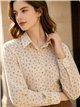 Camisa gasa lunares de terciopelo