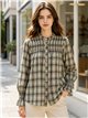 Camisa cuadros con frunces