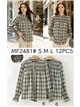 Camisa cuadros con frunces