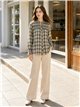 Camisa cuadros con frunces
