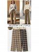 Pantalón wide leg cuadros