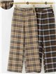 Pantalón wide leg cuadros