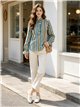 Blusa rayas con volante