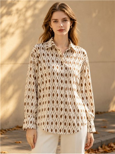 Camisa estampado rombos
